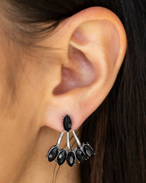 Chicly Carnivalesque ~ Black Earrings