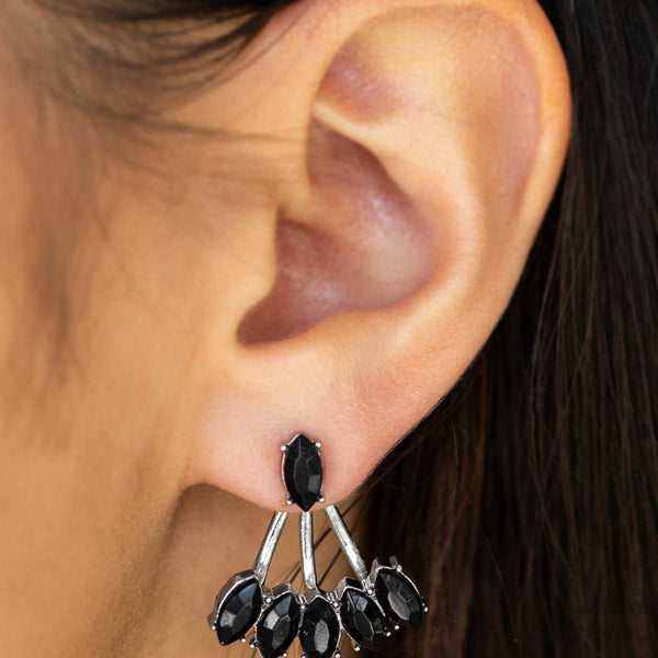 Chicly Carnivalesque ~ Black Earrings