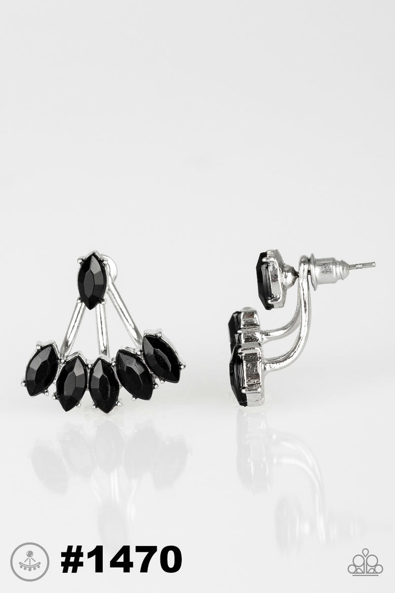 Chicly Carnivalesque ~ Black Earrings