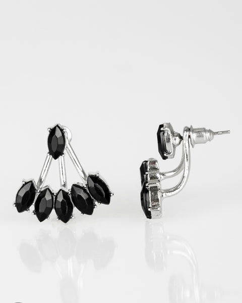 Chicly Carnivalesque ~ Black Earrings