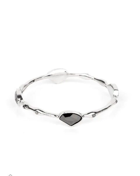 Chiseled Craze ~ Silver Bracelet