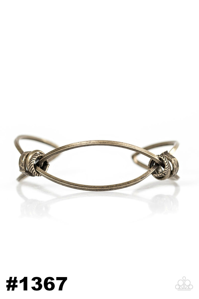 City Cadence ~ Brass Bracelet