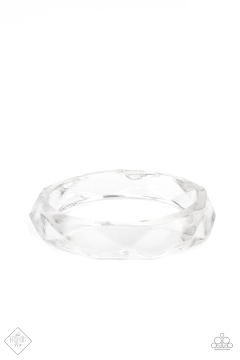 Clear-Cut Couture ~ White Bracelet