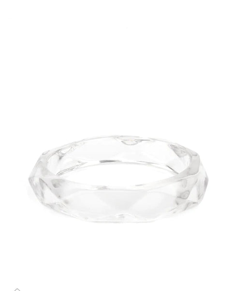 Clear-Cut Couture ~ White Bracelet