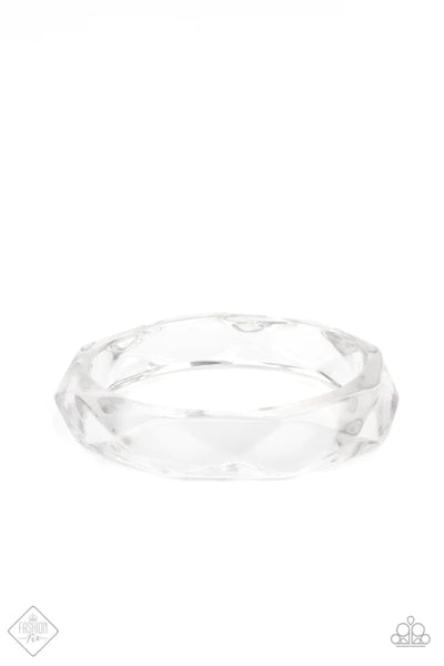 Clear-Cut Couture ~ White Bracelet