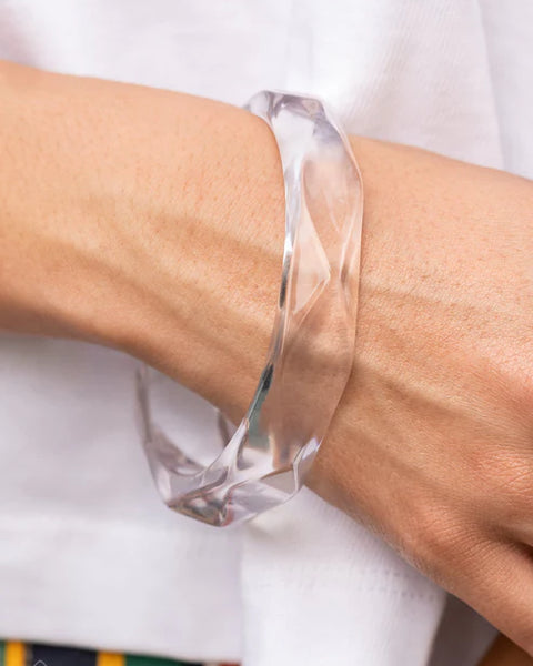 Clear-Cut Couture ~ White Bracelet