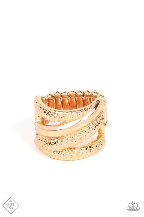 Contemporary Convergence ~ Gold Ring