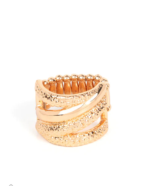 Contemporary Convergence ~ Gold Ring