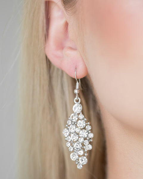 Cosmically Chic ~ White Earrings