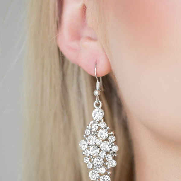 Cosmically Chic ~ White Earrings