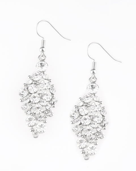 Cosmically Chic ~ White Earrings