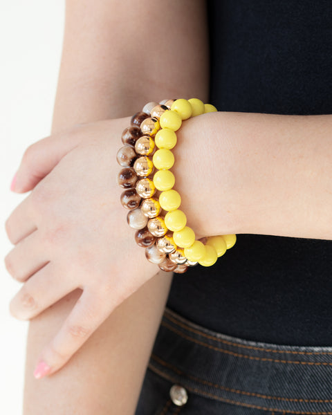 Courageously Couture ~ Yellow Bracelet