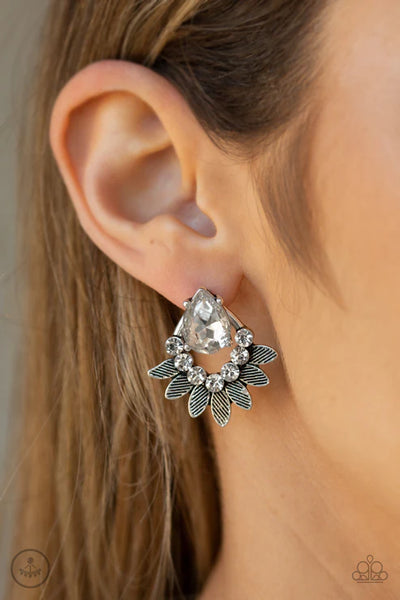 Crystal Canopy ~ White Earrings