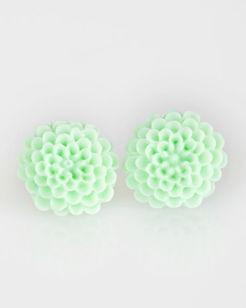 Dandelion Demure ~ Green Earrings