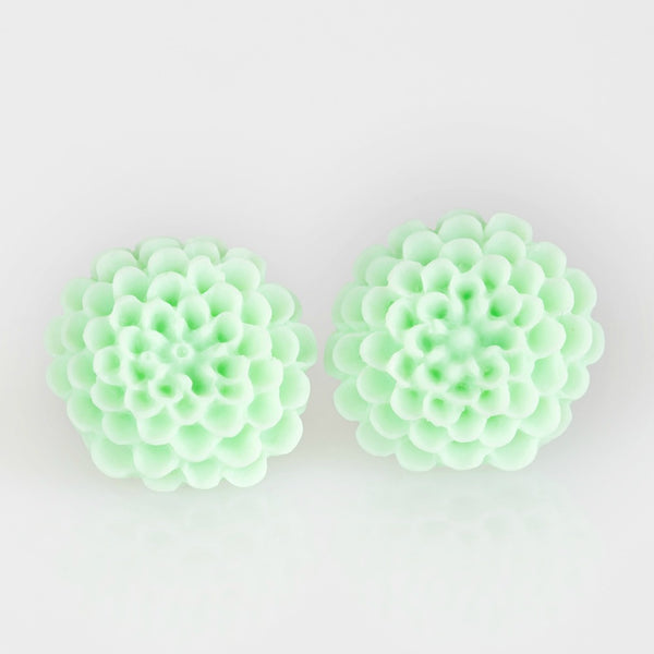 Dandelion Demure ~ Green Earrings