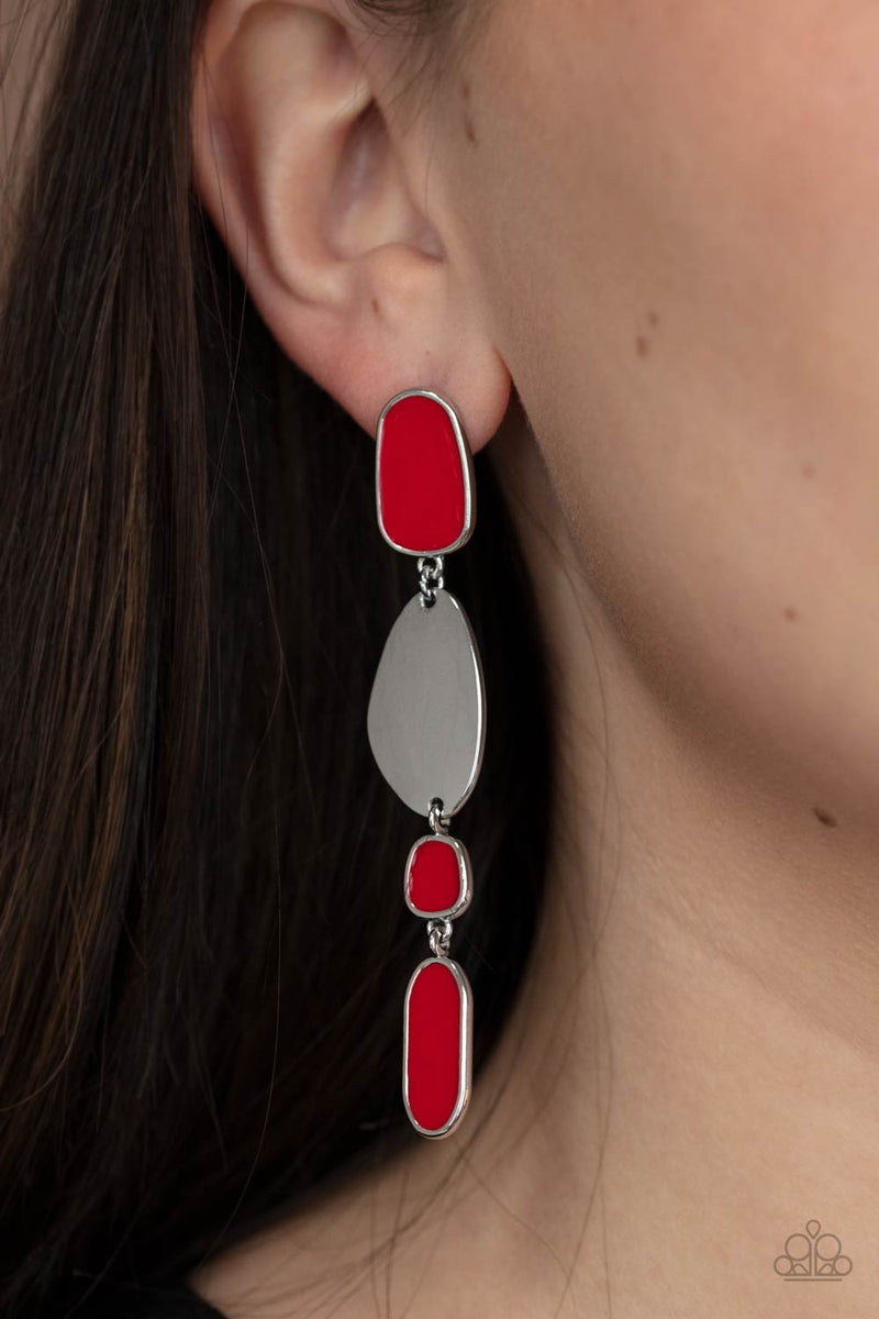 Deco By Design ~ Red Earrings