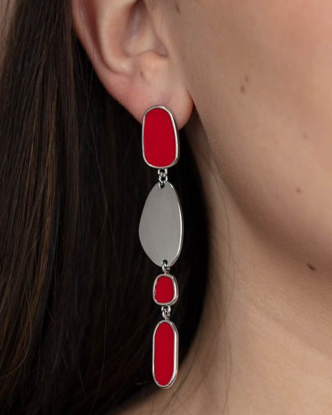 Deco By Design ~ Red Earrings