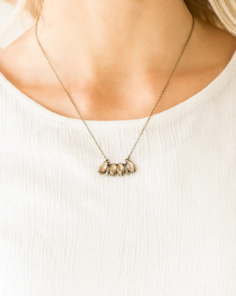 Deco Decadence ~ Brass Necklace