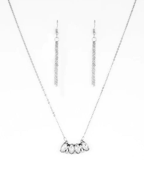 Deco Decadence ~ White Necklace