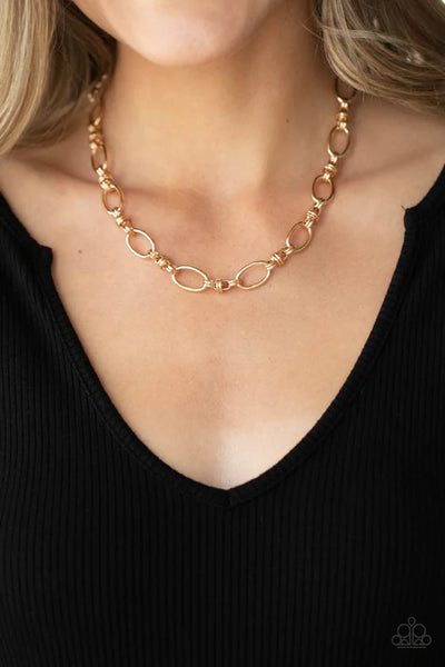 Defined Drama ~ Gold Necklace