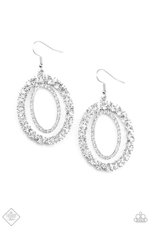 Deluxe Luxury ~ White Earrings