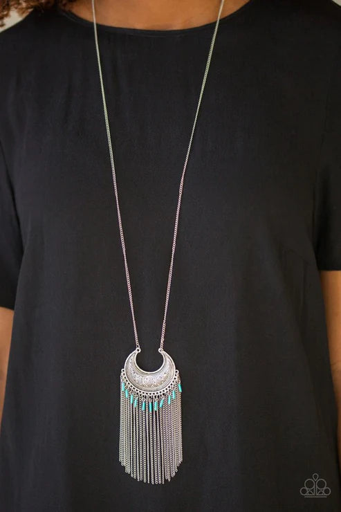 Desert Coyote ~ Blue Necklace