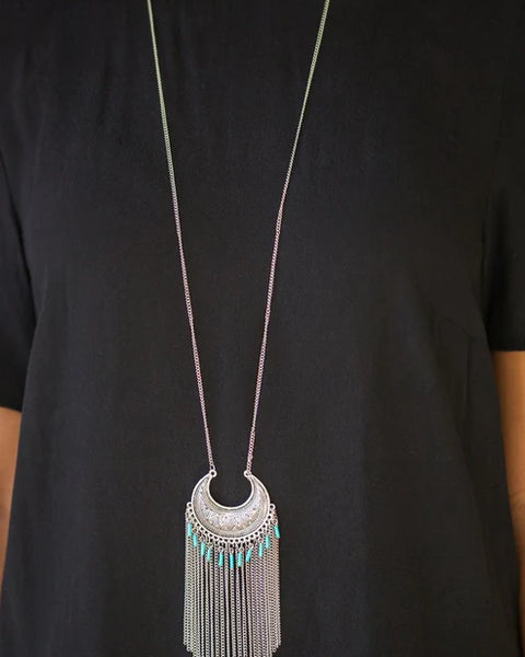 Desert Coyote ~ Blue Necklace