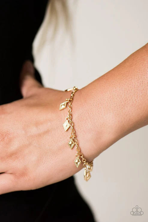 Diamond Dunes ~ Gold Bracelet