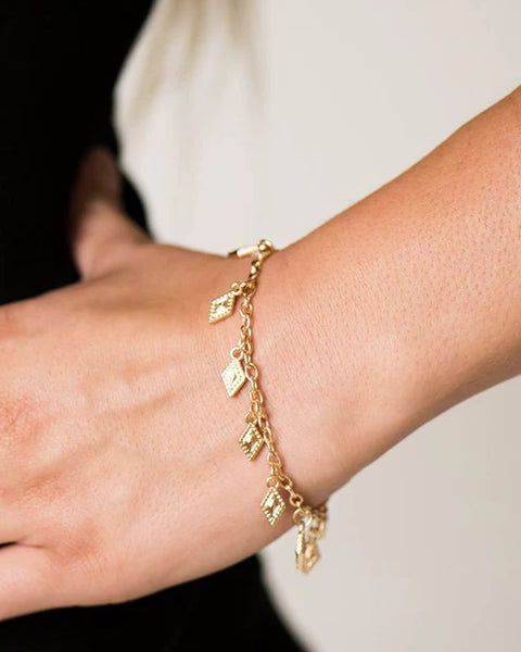 Diamond Dunes ~ Gold Bracelet