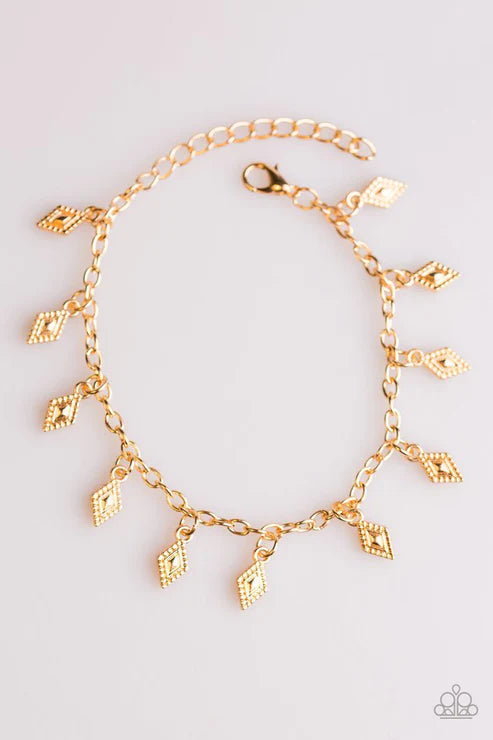 Diamond Dunes ~ Gold Bracelet