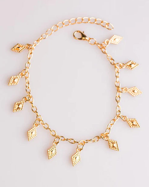 Diamond Dunes ~ Gold Bracelet