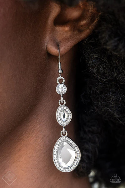 Dripping Self-Confidence ~ White Earrings