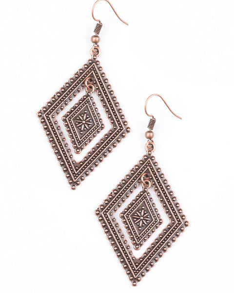 Dusky Dunes ~ Copper Earrings