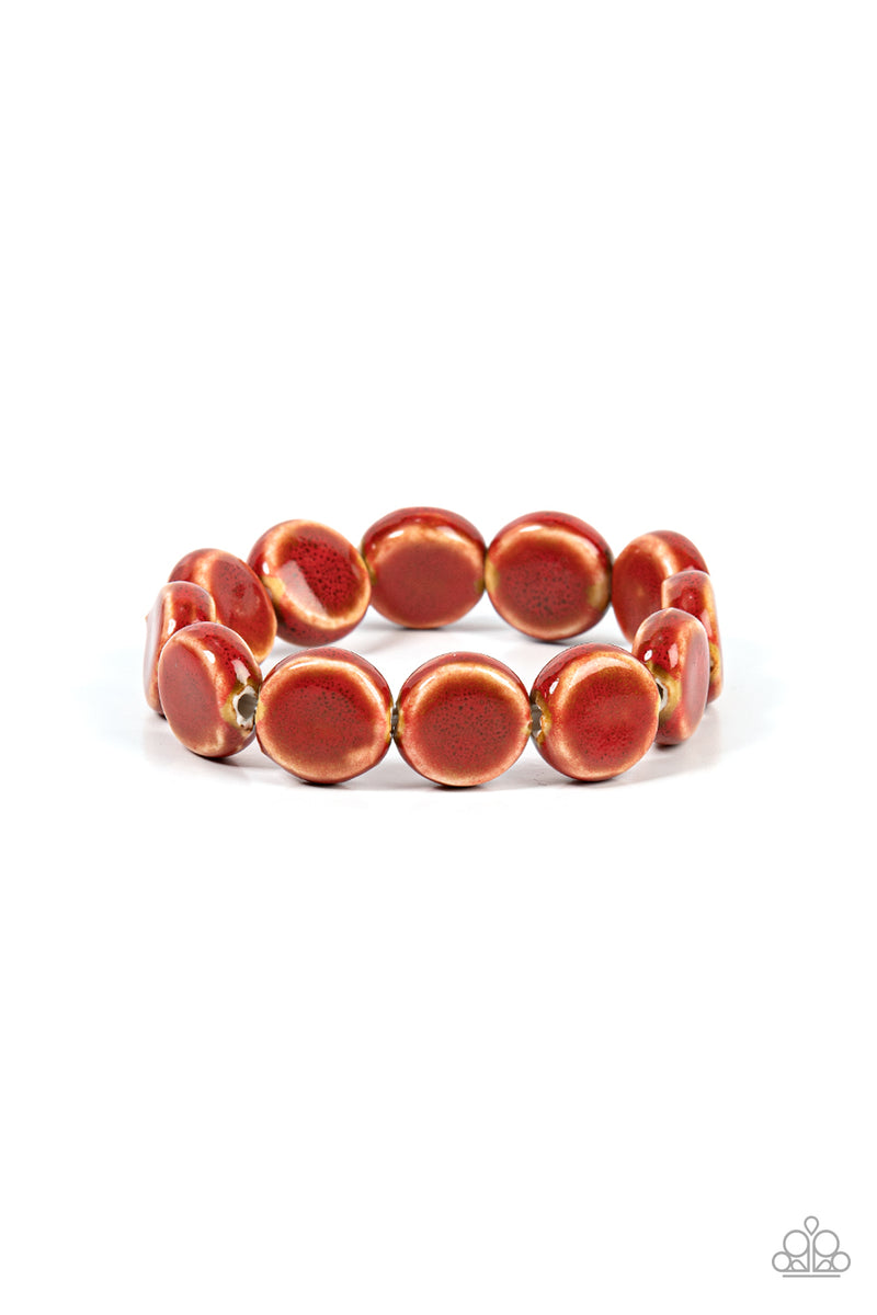 Earthy Entrada ~ Red Bracelet