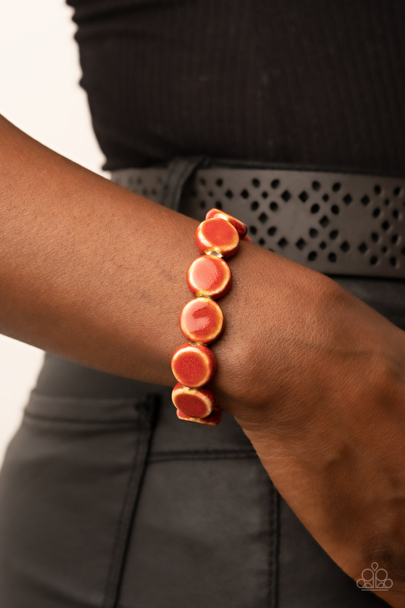 Earthy Entrada ~ Red Bracelet