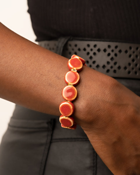 Earthy Entrada ~ Red Bracelet