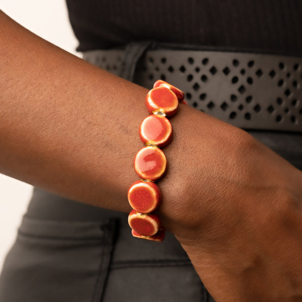 Earthy Entrada ~ Red Bracelet