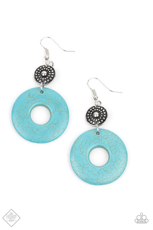 Earthy Epicenter ~ Blue Earrings