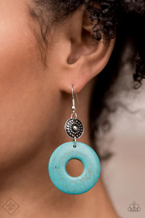 Earthy Epicenter ~ Blue Earrings