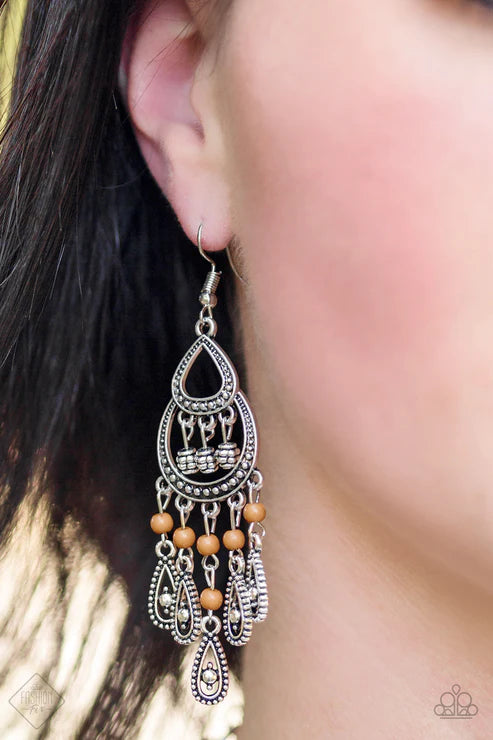 Eastern Excursion ~ Brown Earrings