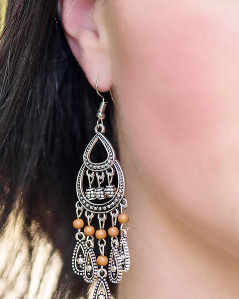 Eastern Excursion ~ Brown Earrings