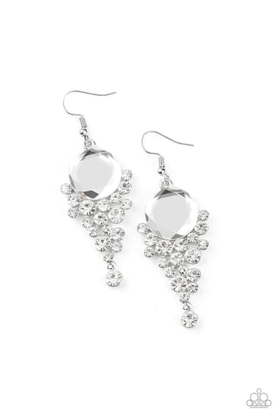 Elegantly Effervescent ~ White Earrings