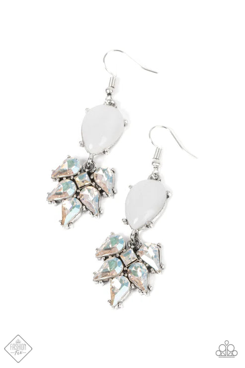 Ethereal Effervescence ~ White Earrings