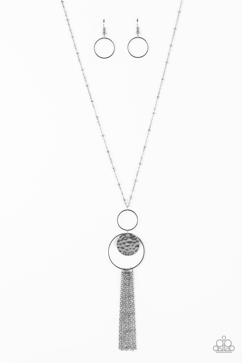 Faith Makes All Things Possible ~ Silver Necklace