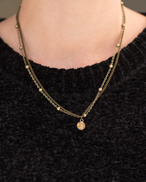 Fame Time ~ Brass Necklace