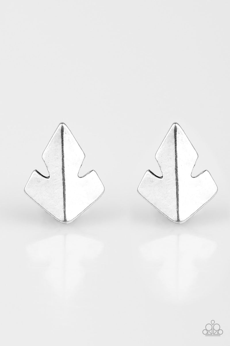 Fire Drill ~ Silver Earrings