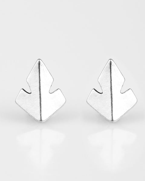 Fire Drill ~ Silver Earrings