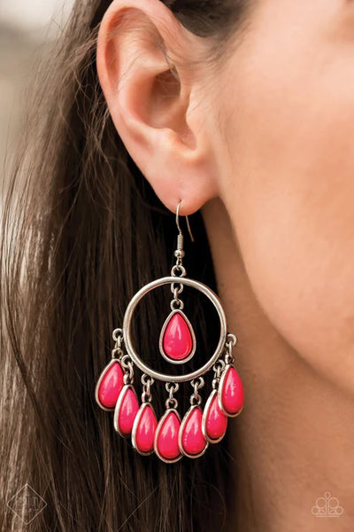 Flirty Flamboyance ~ Pink Earrings