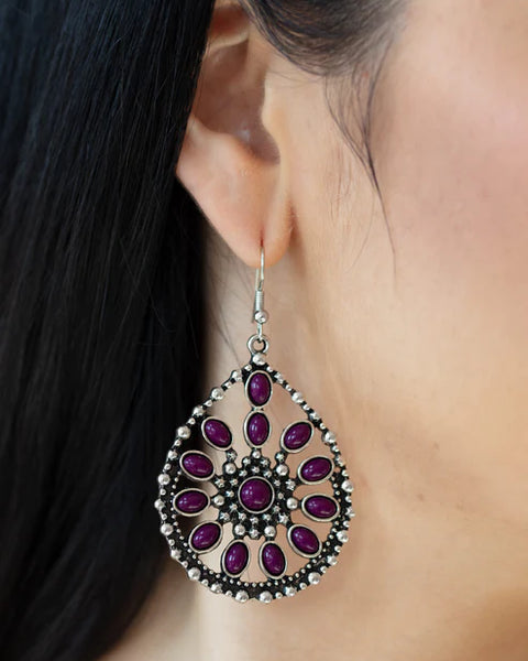 Free To Roam ~ Purple Earrings