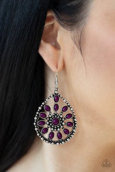 Free To Roam ~ Purple Earrings